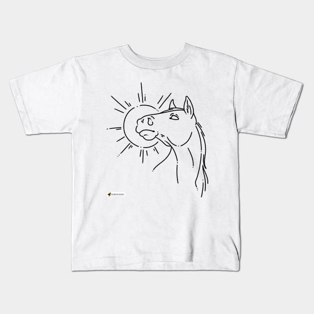 Original art by Katey Rogers Kids T-Shirt by SunshineHorses